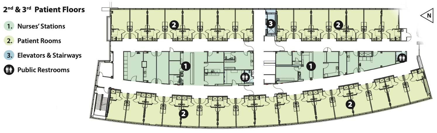 Marshall Patient Tower First Floor Plan